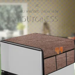 The Furnishing Tree Brown Plastic Refrigerator Cover-picture-40