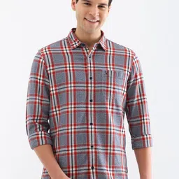 Allen Solly Men Custom Opaque Checked Casual Shirt-picture-18
