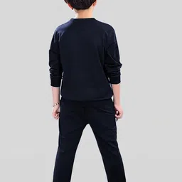 FastColors Boys Navy Blue Clothing Set image 3