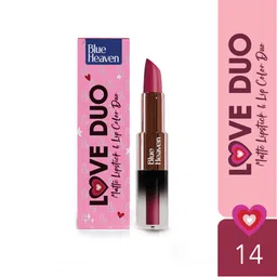 Blue Heaven Love Duo 2-in-1 Dual-Sided Matte Lipstick & Lip Colour 1.5ml + 4g - Shade 14-image-41
