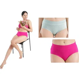 ORLIZEA Pack of 2 Women High-Rise Cotton Blend Hipster Briefs-picture-19