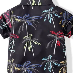 LULU & SKY Boys Floral Printed Short Sleeves Shirt image 2