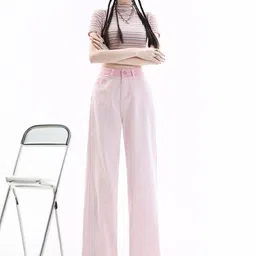 StyleCast Women Relaxed Fit Mid-Rise Trousers image 4