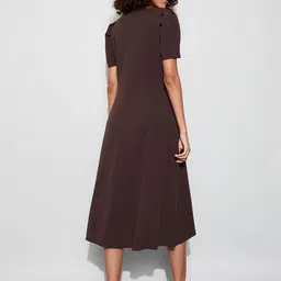 CODE by Lifestyle Puff Sleeve Fit & Flare Midi Dress image 4