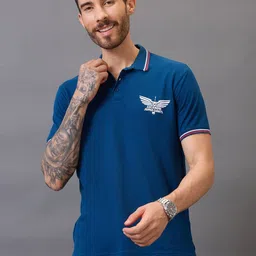 FanCode Shop Unisex Brand Logo Printed Polo Collar Tropical Applique T-shirt-picture-27