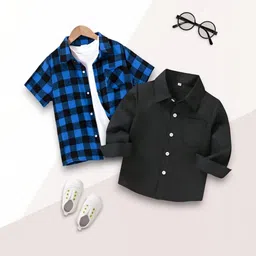 VANI COUTURE Boys Buffalo Checks Checked Casual Shirt-picture-28