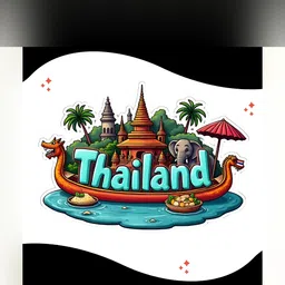 GIFTODAY Blue & Green Printed Decorative Magnets image 2