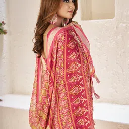 TASRIKA Pink Pure Chiffon Sarees image 3