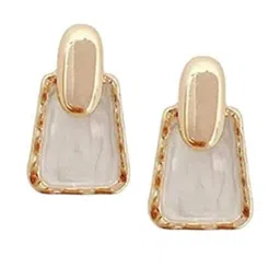 Anouk Gold-Plated Pearls Geometric Shaped Studs image 2