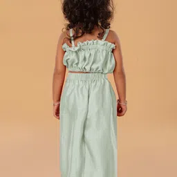 The Mini Trunk Girls Shoulder Straps Top With Palazzo image 5