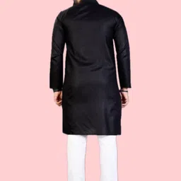 ANUJ FASHION Men Solid A-Line Kurtas image 2