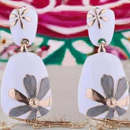Kailash Creation Floral Drop Earrings image 3