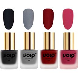 VOLO Set of 4 Velvet Dull Matte Nail Polish - 8 ml Each - 5-20-22-43-picture-12