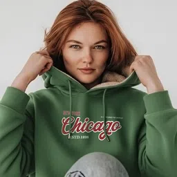 TOGS & TERRE Women Printed Hooded Sweatshirt image 4