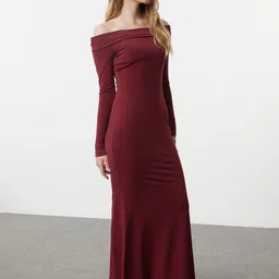 Trendyol Off-Shoulder Maxi Dress image 4