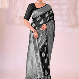 Moda Rapido Woven Design Zari Silk Cotton Kanjeevaram Saree image 5