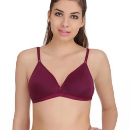 Samvar Maroon Cotton Non-Wired Non Padded Minimizer Bra-picture-28