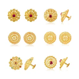 VIVASTRI Women Gold-Plated Alloy Earrings-picture-36