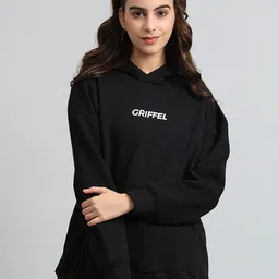 GRIFFEL Women Printed Hooded Sweatshirt-picture-18