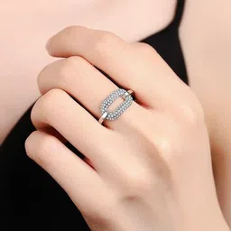 Just Lil Things Women Silver-Toned Alloy Finger Ring-picture-30