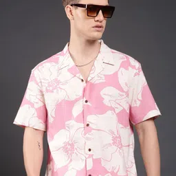 Voroxy Men Relaxed Floral Printed Casual Shirt image 4