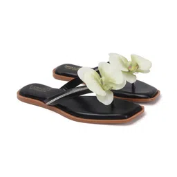 madam glorious Women Embellished Open Toe Flats image 2