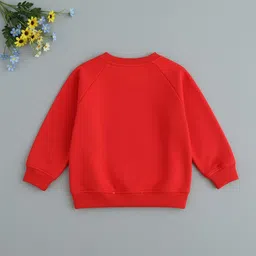 YK Red Long Sleeve Printed Kids Sweaters image 3