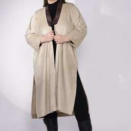 LetsDressUp Women Suede Longline Varsity Jacket-picture-30