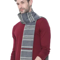 FabSeasons Men Checked Merino Wool Mufflers image 3