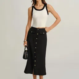 StyleCast x Revolte Midi Straight Skirt image 5