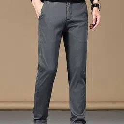 StyleCast x Revolte Men Slim Fit Easy Wash Pleated Trousers image 2