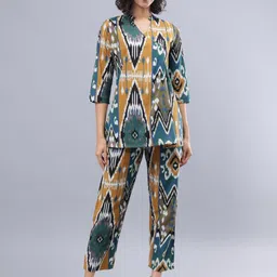 CORDSET Printed Pure Cotton Tunic & Trousers Co-Ords-picture-41