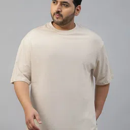 VEIRDO Men Drop-Shoulder Sleeves Pure Cotton T-shirt-picture-47
