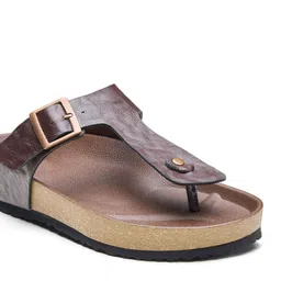 The Roadster Lifestyle Co Men Comfort Stylish Dual Strap Buckle Design Sandals image 4