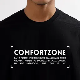 CODE OF HONOUR Men Typography Printed Round Neck Cotton T-shirt image 2