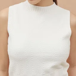 CODE by Lifestyle Women Solid Knitted Rayon Top image 5