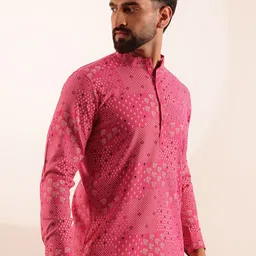 Anouk Ethnic Motifs Printed Mandarin Collar Short Kurta image 2