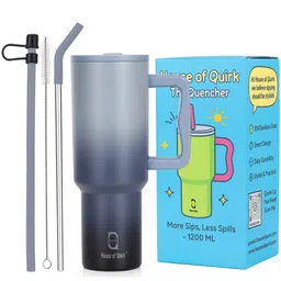 HOUSE OF QUIRK Grey Melange Stainless Steel Tumbler 1.2 l-picture-40