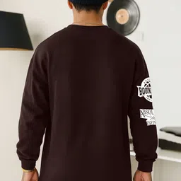 JUMPCUTS Typography Printed Drop-Shoulder Sleeves Oversized T-shirt image 4