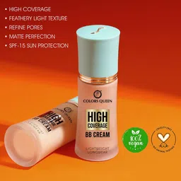 Colors Queen High Coverage Lightweight Longwear BB Cream - 50 g - Warm Sand - 07 image 2