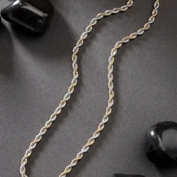 The Roadster Lifestyle Co Men Rhodium-Plated Dual Tone Link Chain Necklace-picture-21