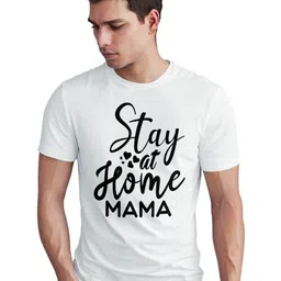 Seekbuylove Men Bio Finish Stay At Home MamaRound Neck Pure Cotton T-shirt-picture-21