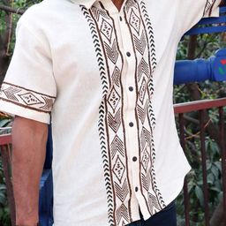 ECOBAWA Men Relaxed Printed Casual Shirt image 3