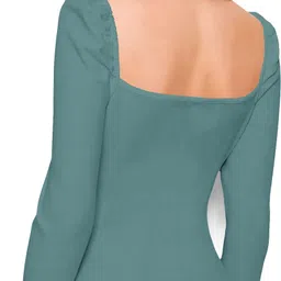 navyankaa Pack of 2 Casual Regular Sleeves Solid Women Light Blue Top image 3