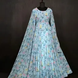 houseofcommon Georgette Stitched Anarkali Gown-picture-13