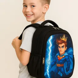 mous Prince Black Color Lightweight School Bag Waterproof School Bag-picture-37