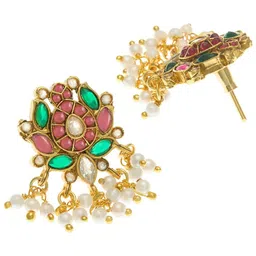 Anouk Stone-Studded & Beaded Jewellery Set image 3