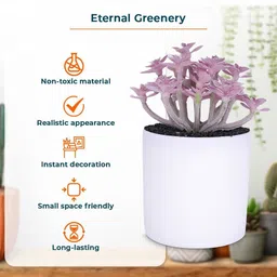 Ekhasa Lavender 1 Pieces Hanging Artificial Plant With Pot image 5
