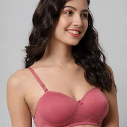 Samvar Red Cotton Non-Wired Non Padded Minimizer Bra image 5