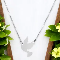 DressBerry Girls 925 Sterling Silver Flying Bird Pendant with Chain-image-28